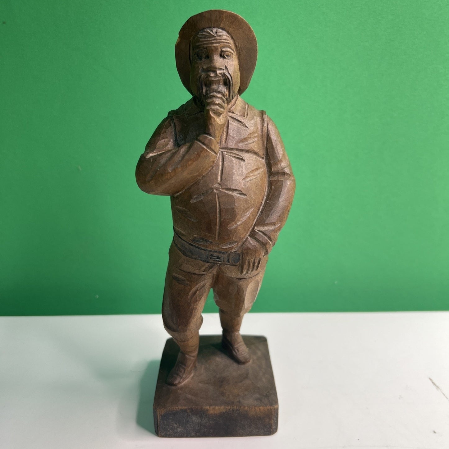 8” Hand Carved Wooden Sancho Panza Don Quixote's Side Kick by OURO of Spain