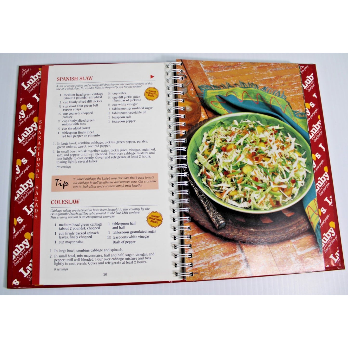 Vintage 1996 Luby's Cafeteria 50th Anniversary Recipe Collection Cookbook- RARE!