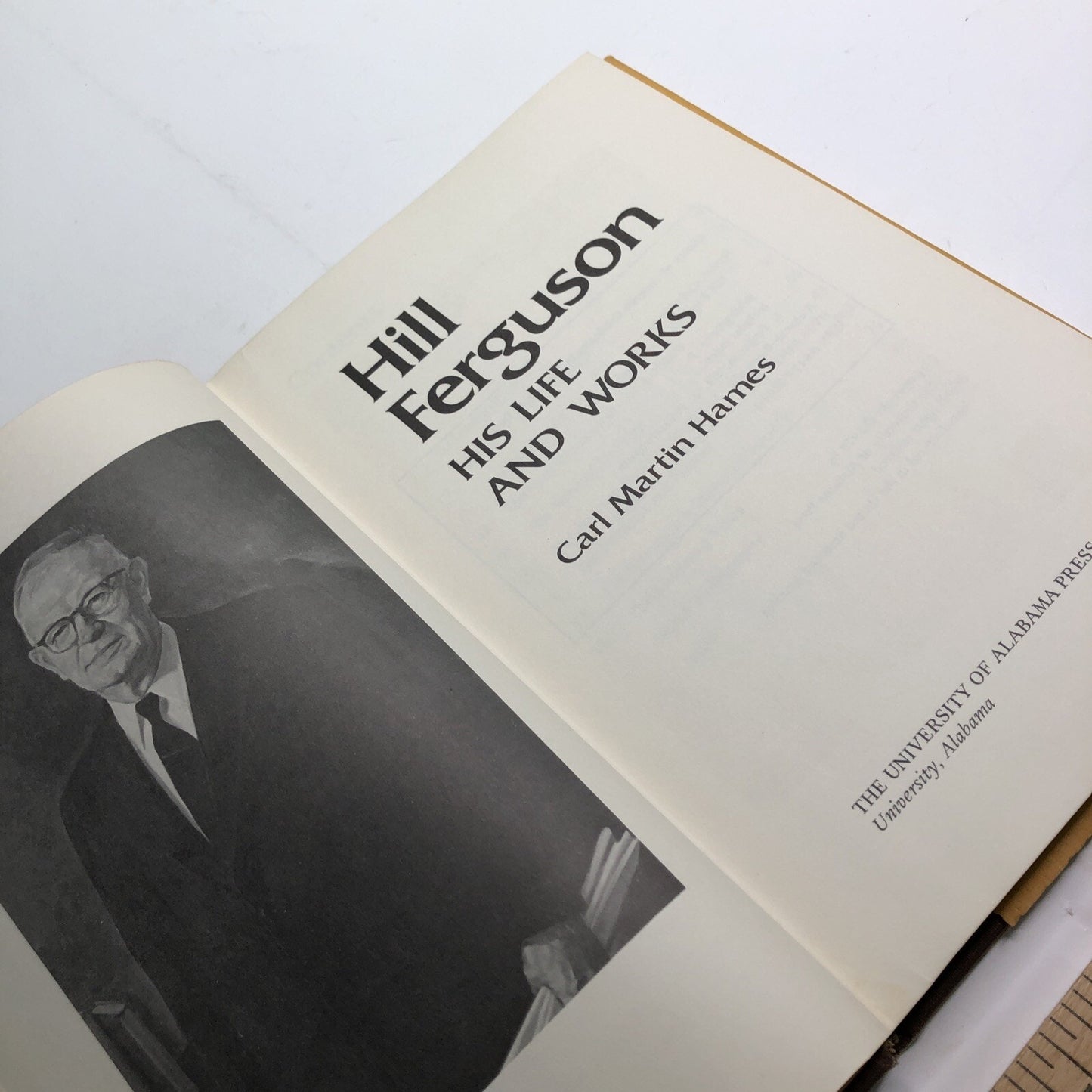 Hill Ferguson His Life And Works By Carl Martin Hames 1978 HC DJ Alabama History