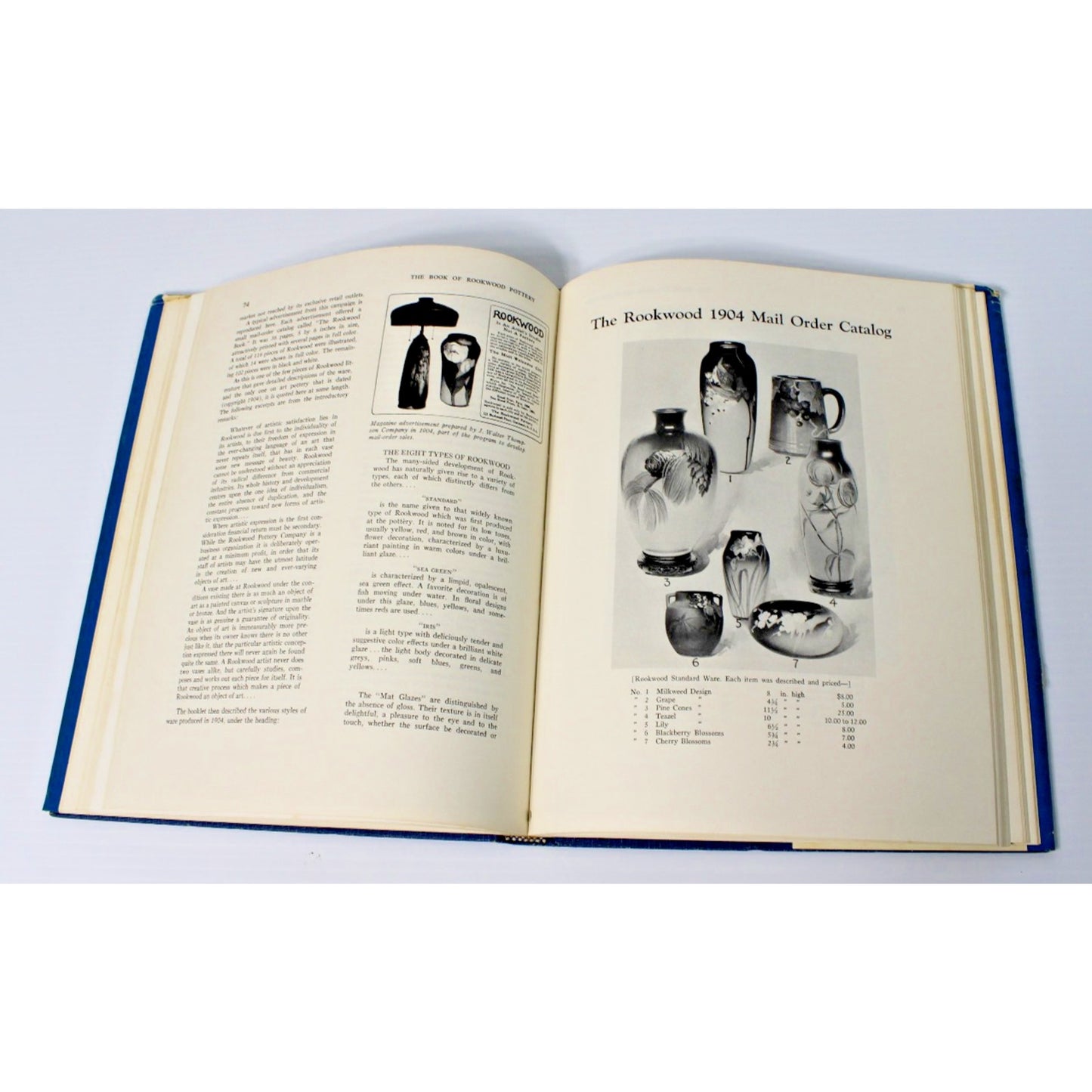 The Book of Rookwood Pottery- Herbert Peck, 1968 HC/DJ w/ 250+ Illustrations