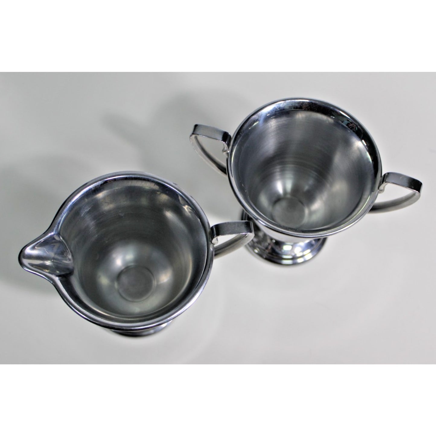 Vintage 1960s Farberware Mid-Century Stainless Steel Sugar/ Creamer Set- Perfect