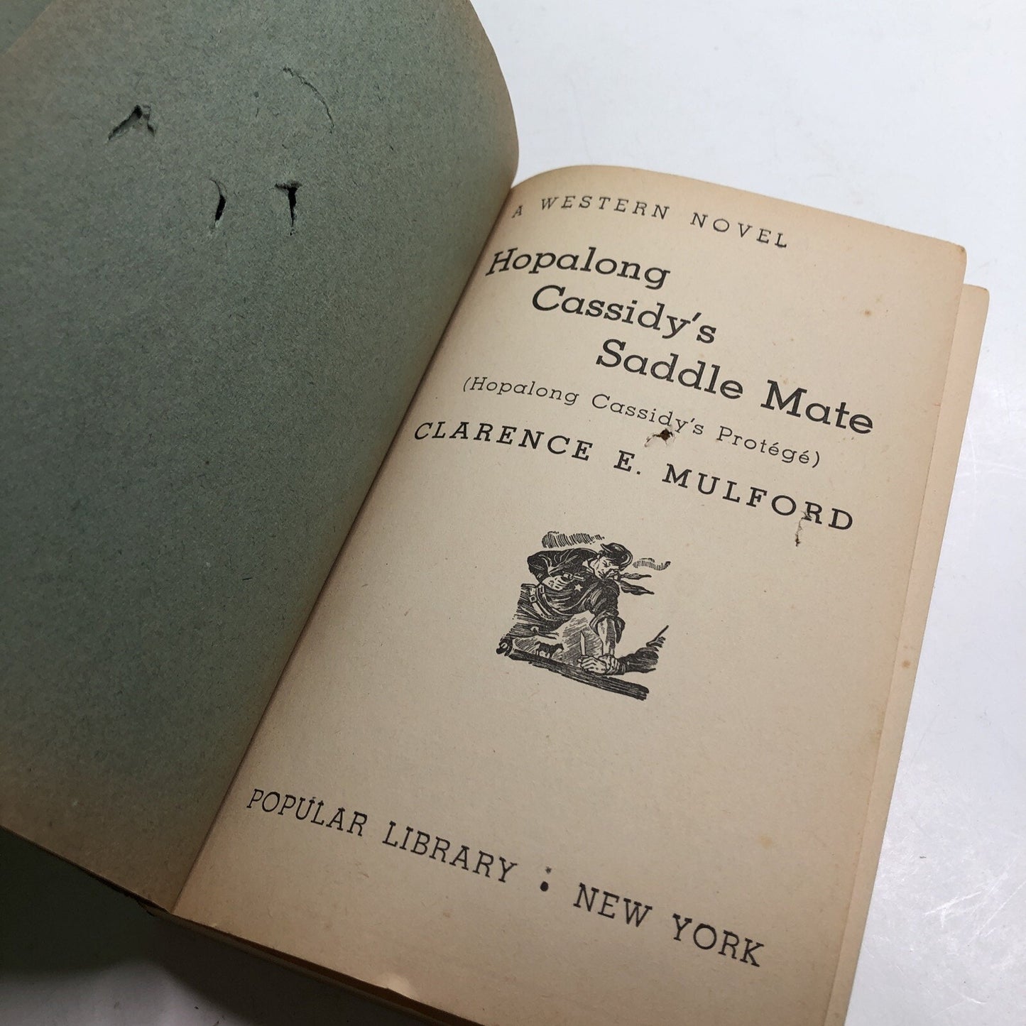 RARE Hopalong Cassidy's Saddle Mate (Pop Library #198) Paperback Excellent 1926