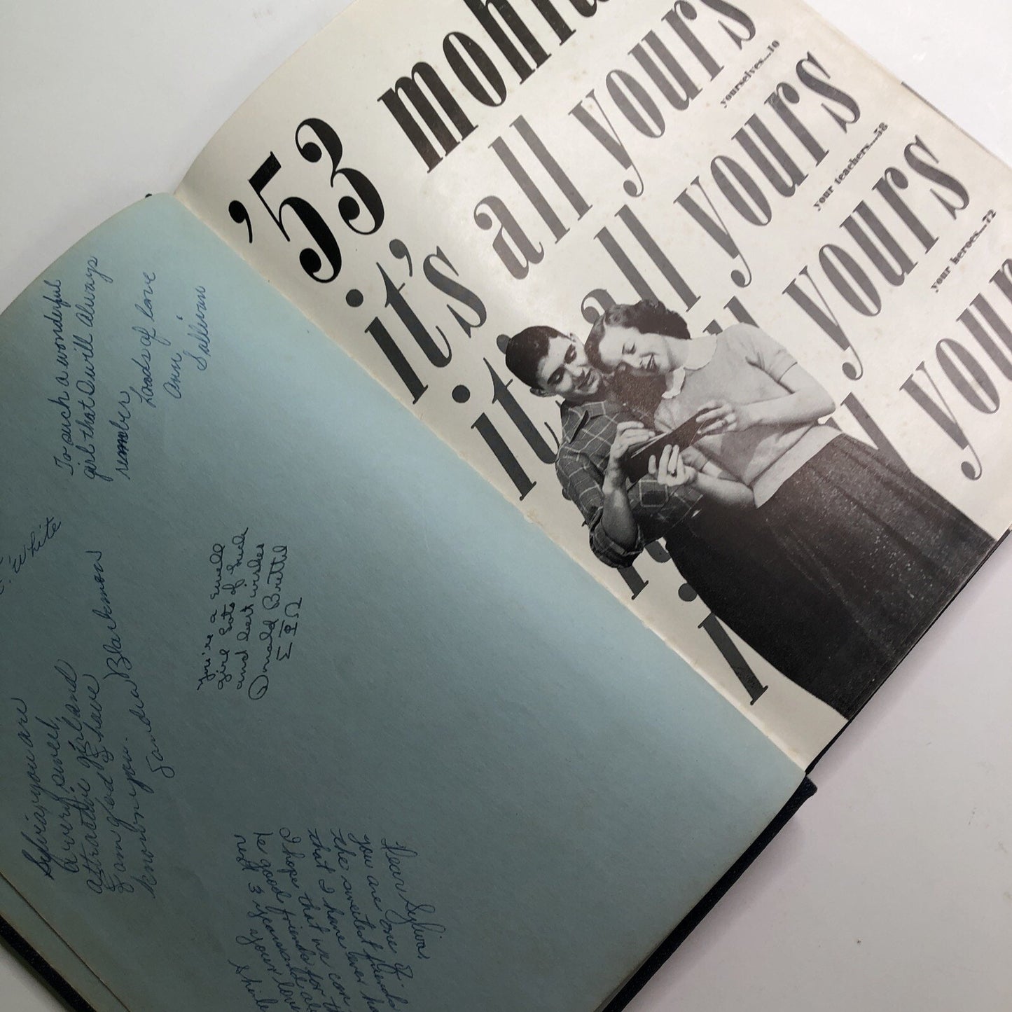 1953 Mohian Murphy High School Yearbook Mobile Alabama AL Denim Edition