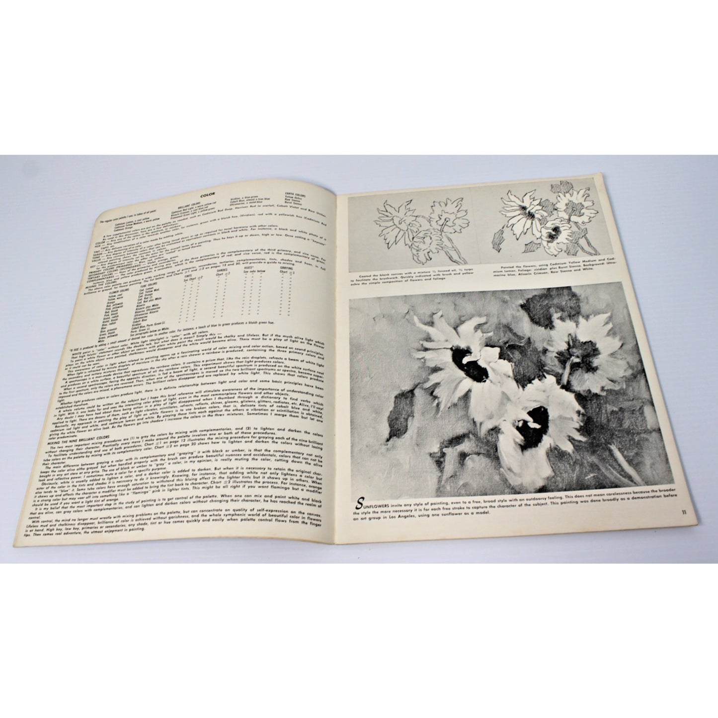 How Claude Parsons Paints Flowers- Walter Foster #75 Vintage Art Instruction