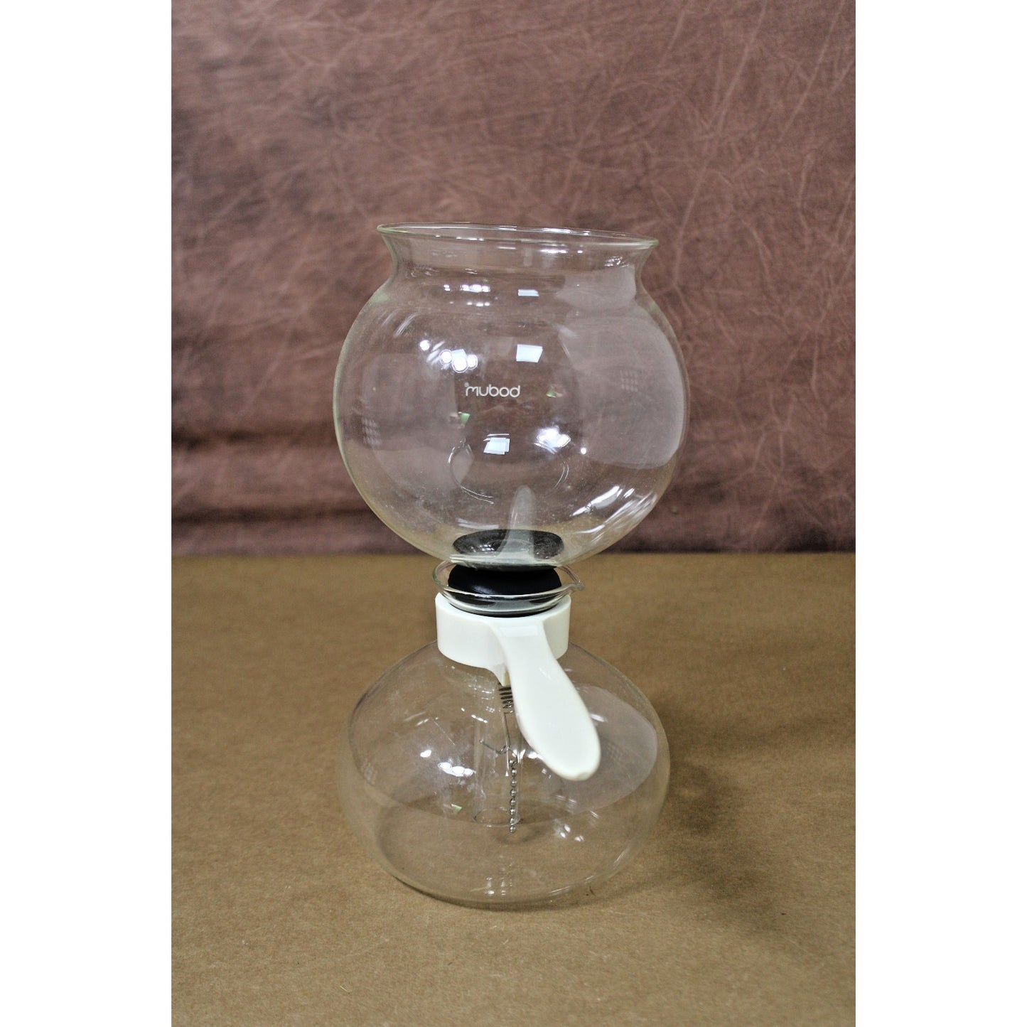 Vintage Bodum Siphon Vacuum Coffee Maker 6 to 8 Cups Switzerland White Handle