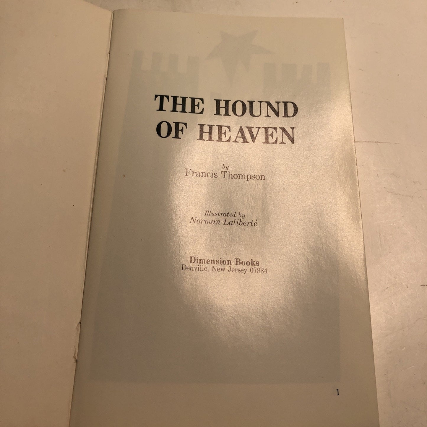 1983 PB The Hound Of Heaven Francine Thompson Illustrated Norman Laliberte’