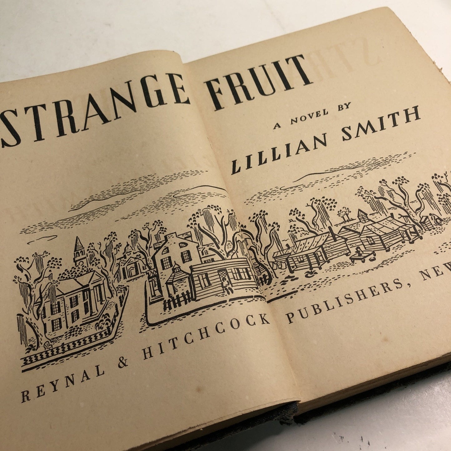 Strange Fruit: A Novel by Lillian Smith 1944 Hardcover Damaged Cover