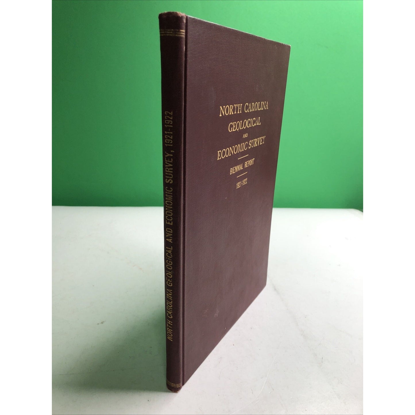 North Carolina Geological Economic Survey 1921-22 Biennial Joseph Hyde Pratt