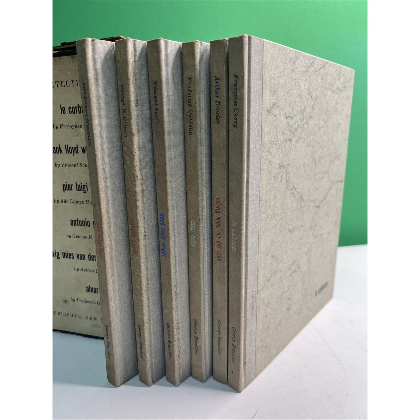 1960 MASTERS OF WORLD ARCHITECTURE 6 Volume Box Set Slipcase George Braziller