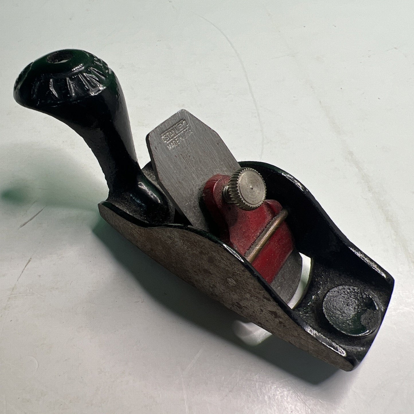 STANLEY 100 & 1/2 CURVED BOTTOM BLOCK PLANE Squirrel Tail EXCELNT USED CONDITION
