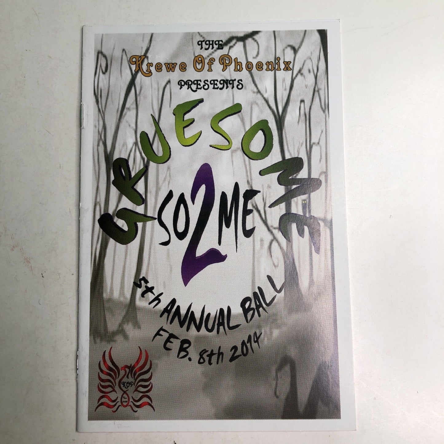 2014 Krewe of Phoenix Annual Mardi Gras Ball Program Mobile AL Alabama