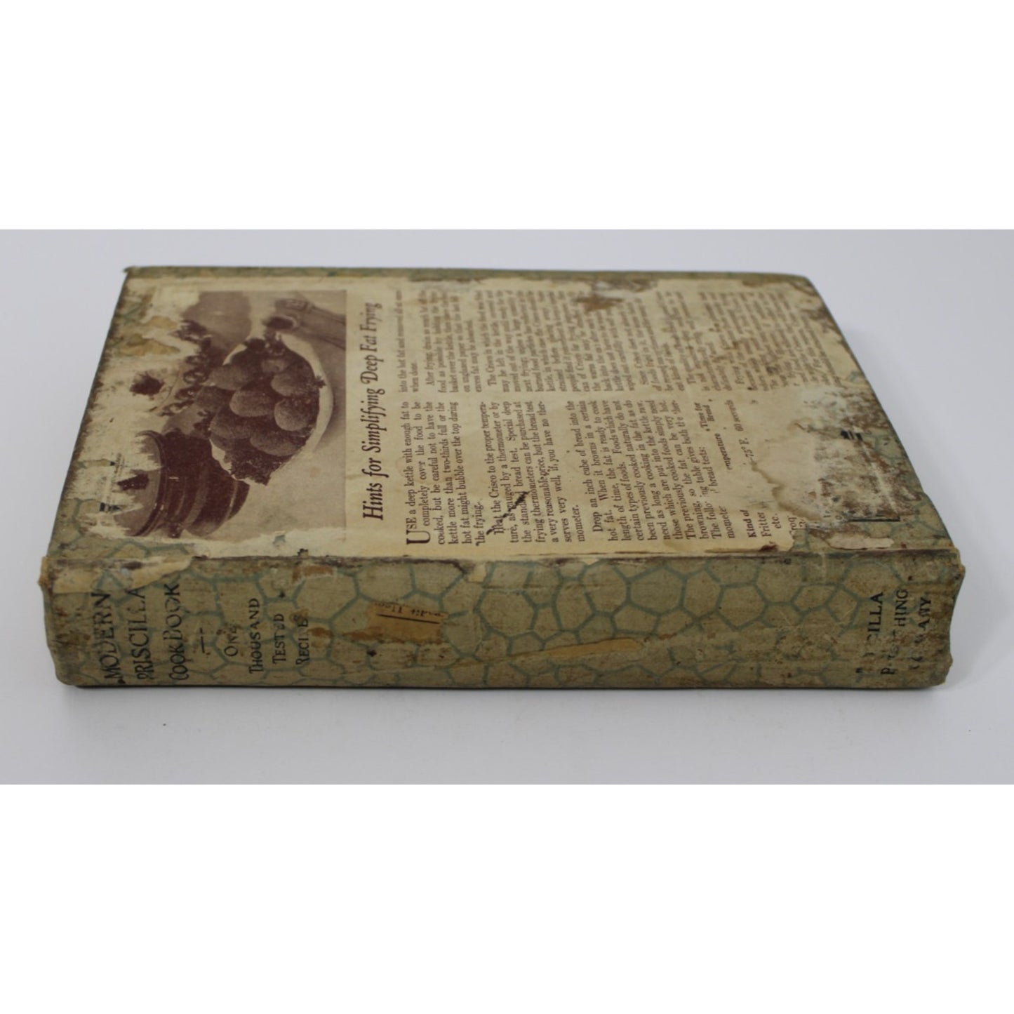 Antique 1924 Modern Priscilla Cookbook Special Subscription Edition HC Recipes