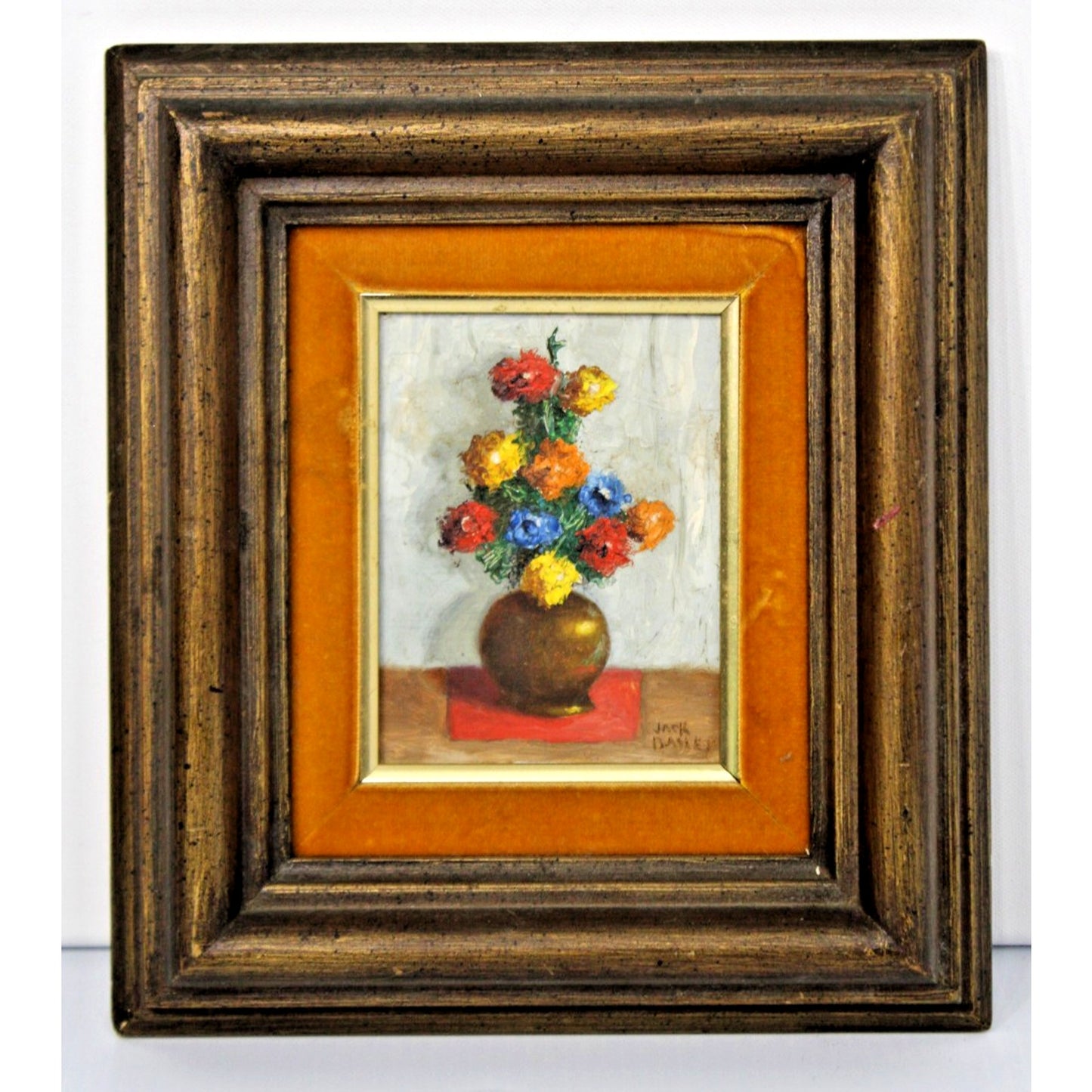 Small Oil On Board Still Life- Jack Bailey, Early 20th Century Framed 10 x 11.5"