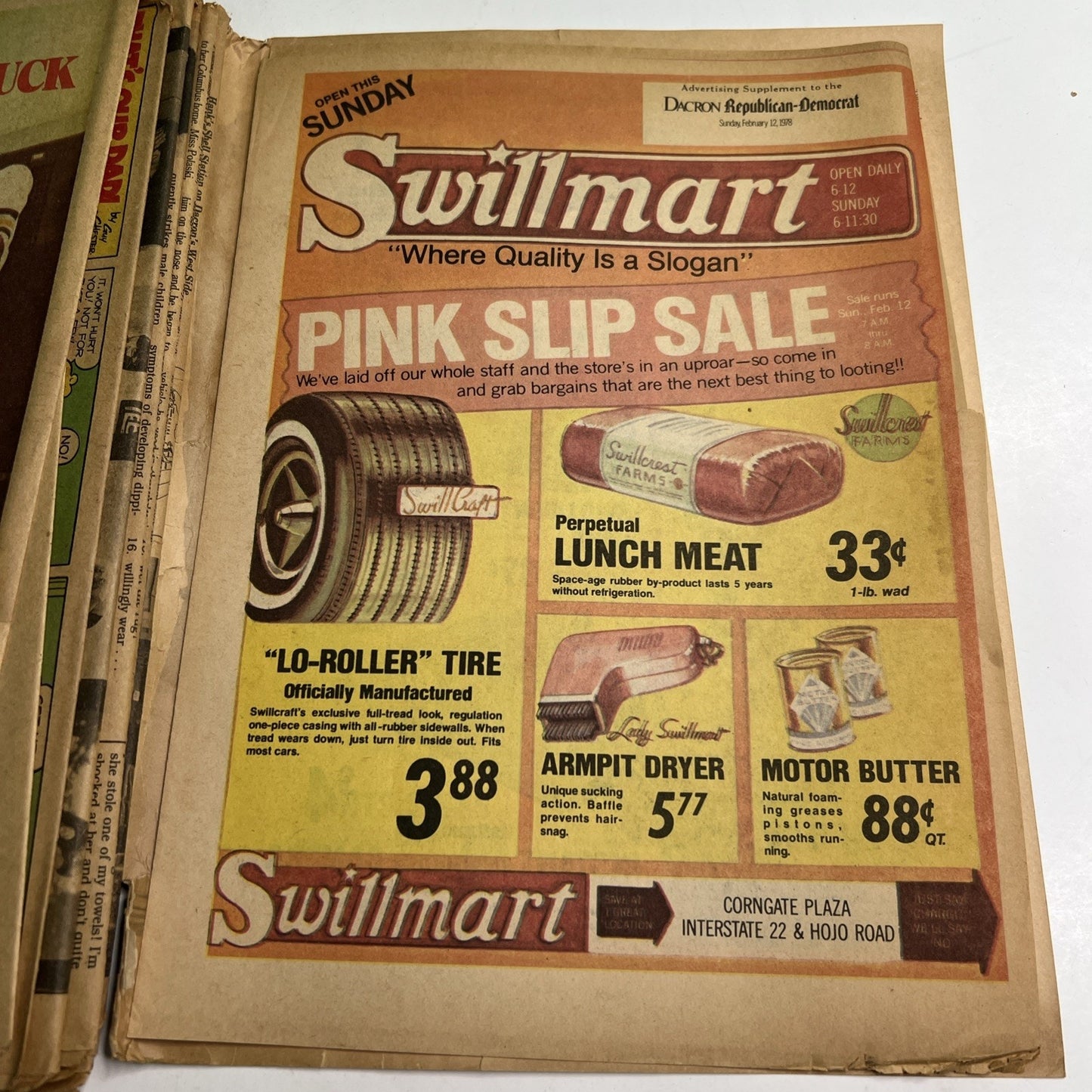 National Lampoon Sunday Newspaper Parody Sequel To 1964 High School Yearbook ￼