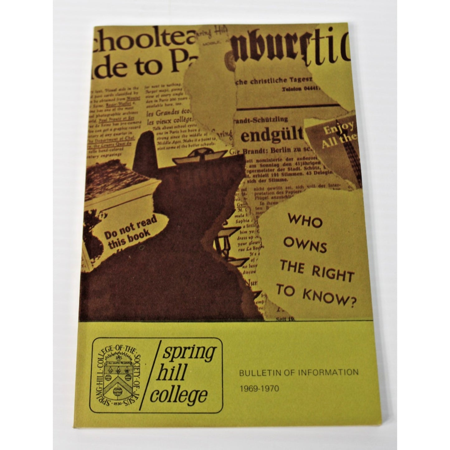 1969-70 Spring Hill College Jesuit College Mobile, AL- Manson Family- Krenwinkel