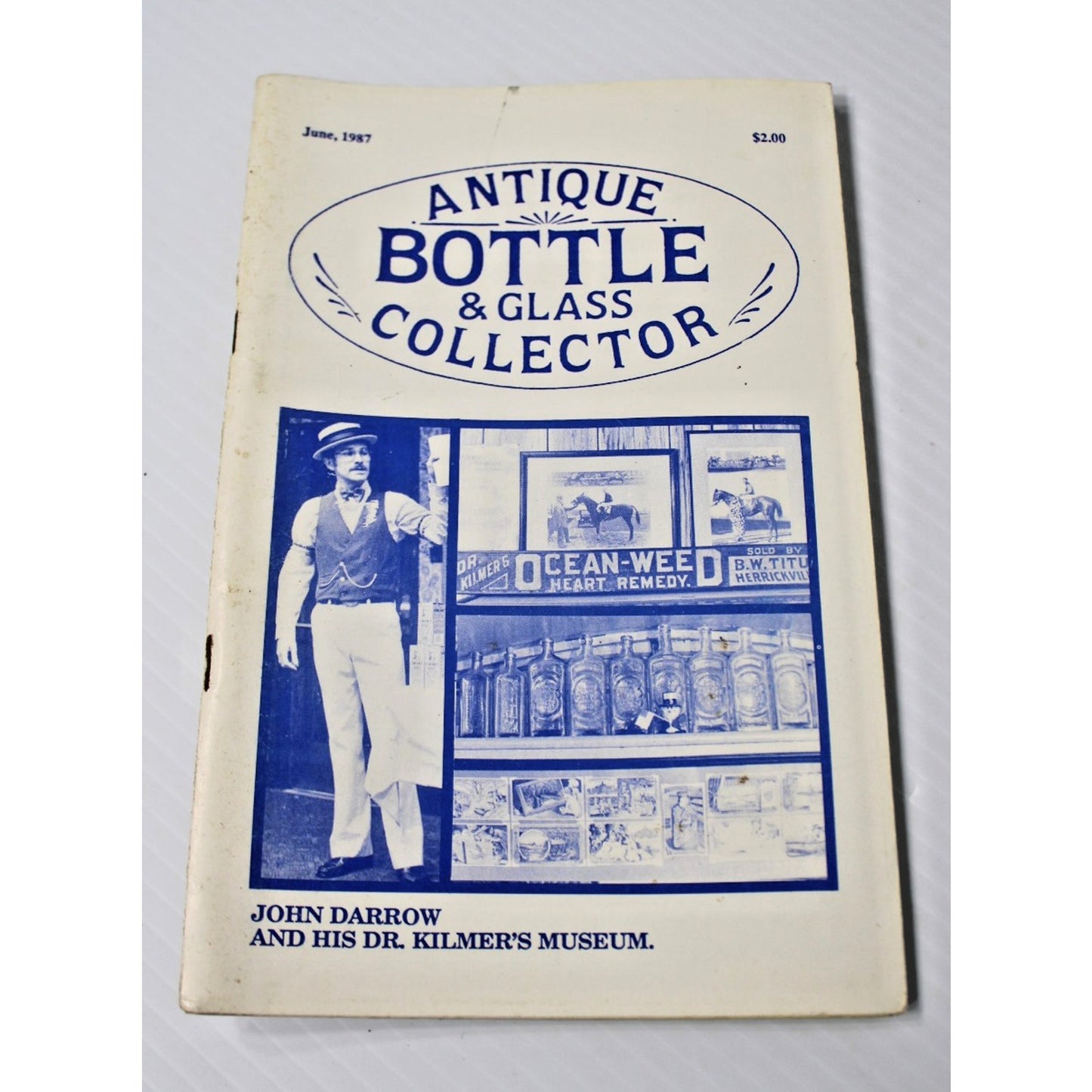 Lot of 5 Issues "Antique Bottle & Glass Collector" June to November 1987