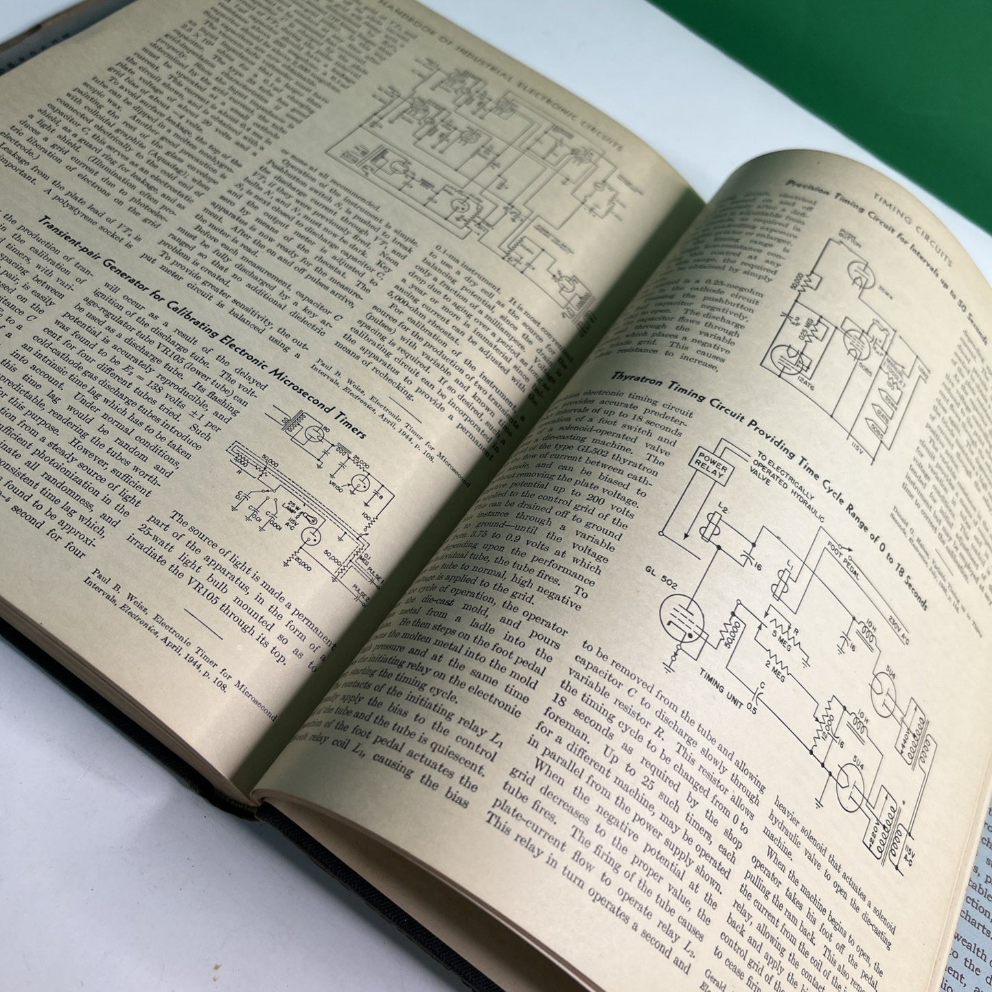 Vintage Handbook of Industrial Electronic Circuits Marcus & Zeluff 1948 1st Ed