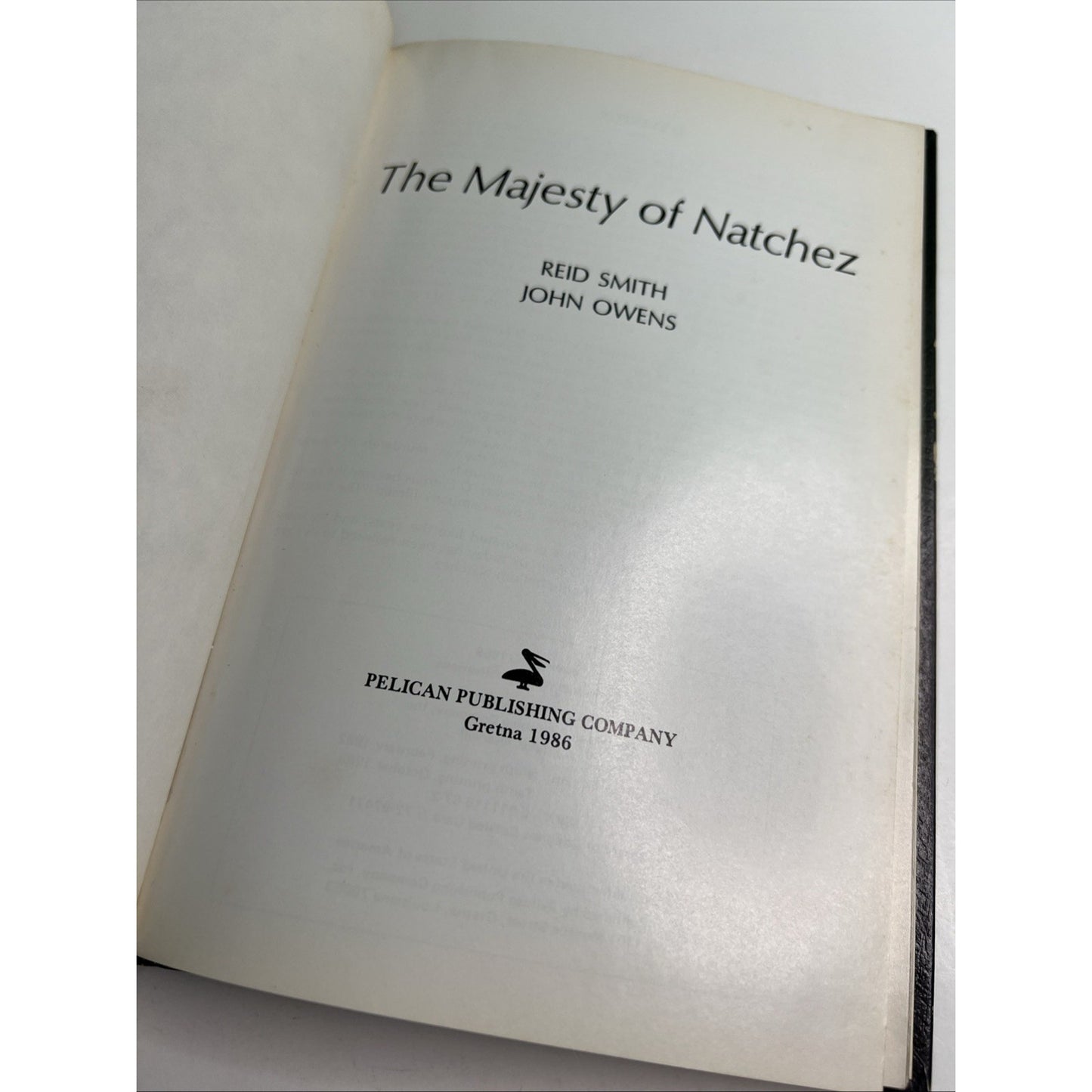 The Majesty Of Natchez (Plantations) By Reid Smith & John Owens 1986 Printing HC