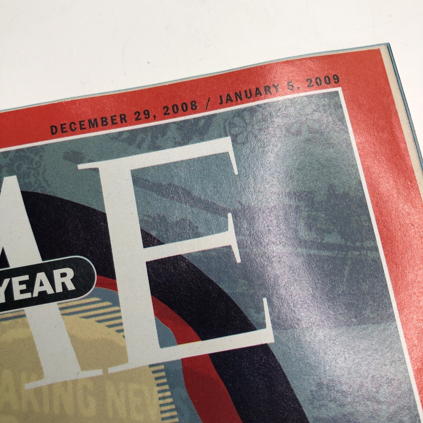 TIME Person Of The Year BARACK OBAMA No Label 12/2008-1/2009 POTUS President USA