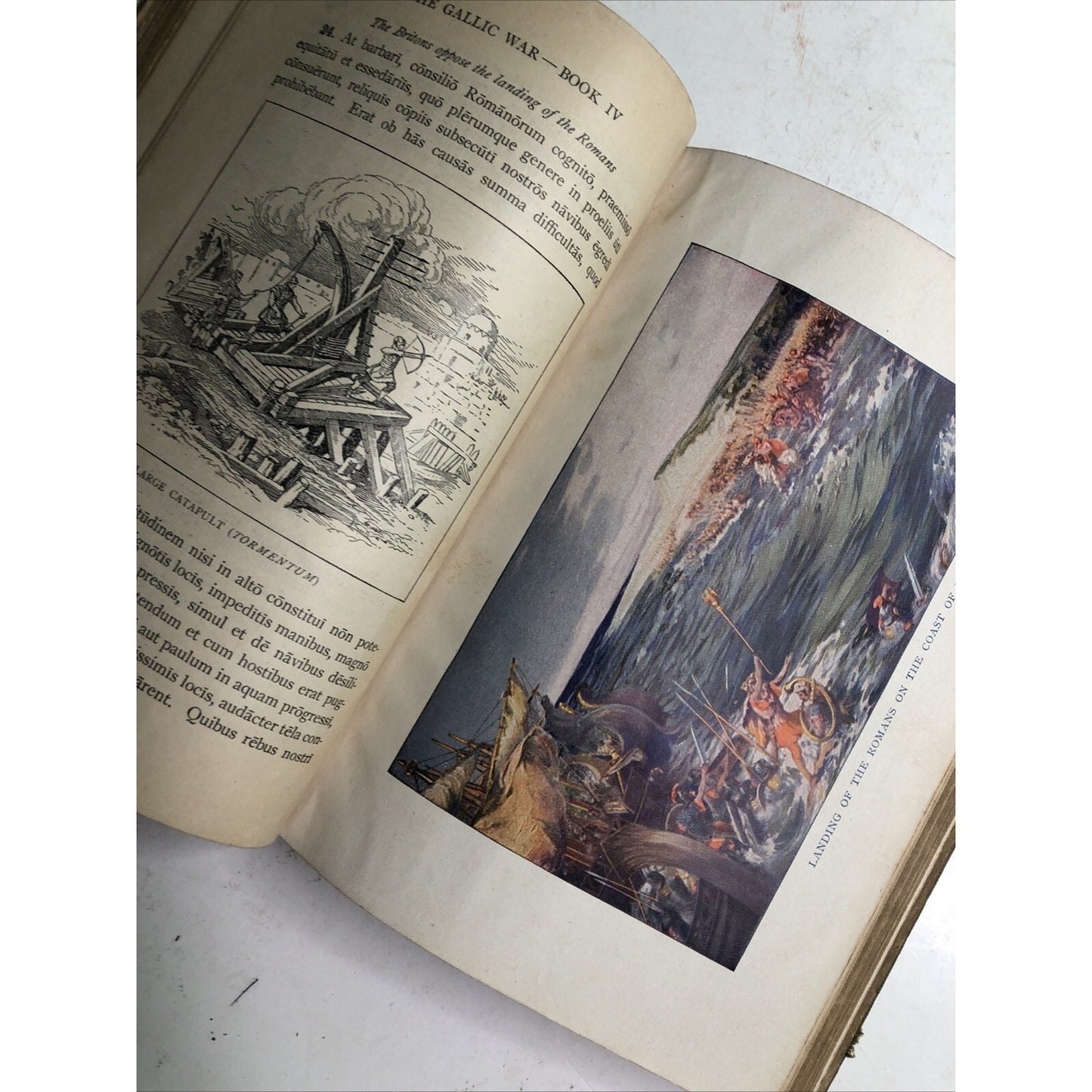 Caesar In Gaul D'Ooge And Eastman 1918 Hardcover Illustrated