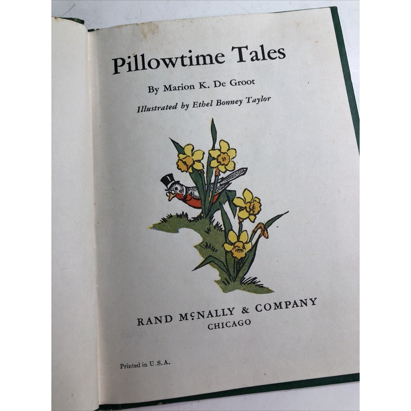 Ten Commandments/Pillowtime Tales MISPRINT READ DESCRIPTION Rand McNally 1943