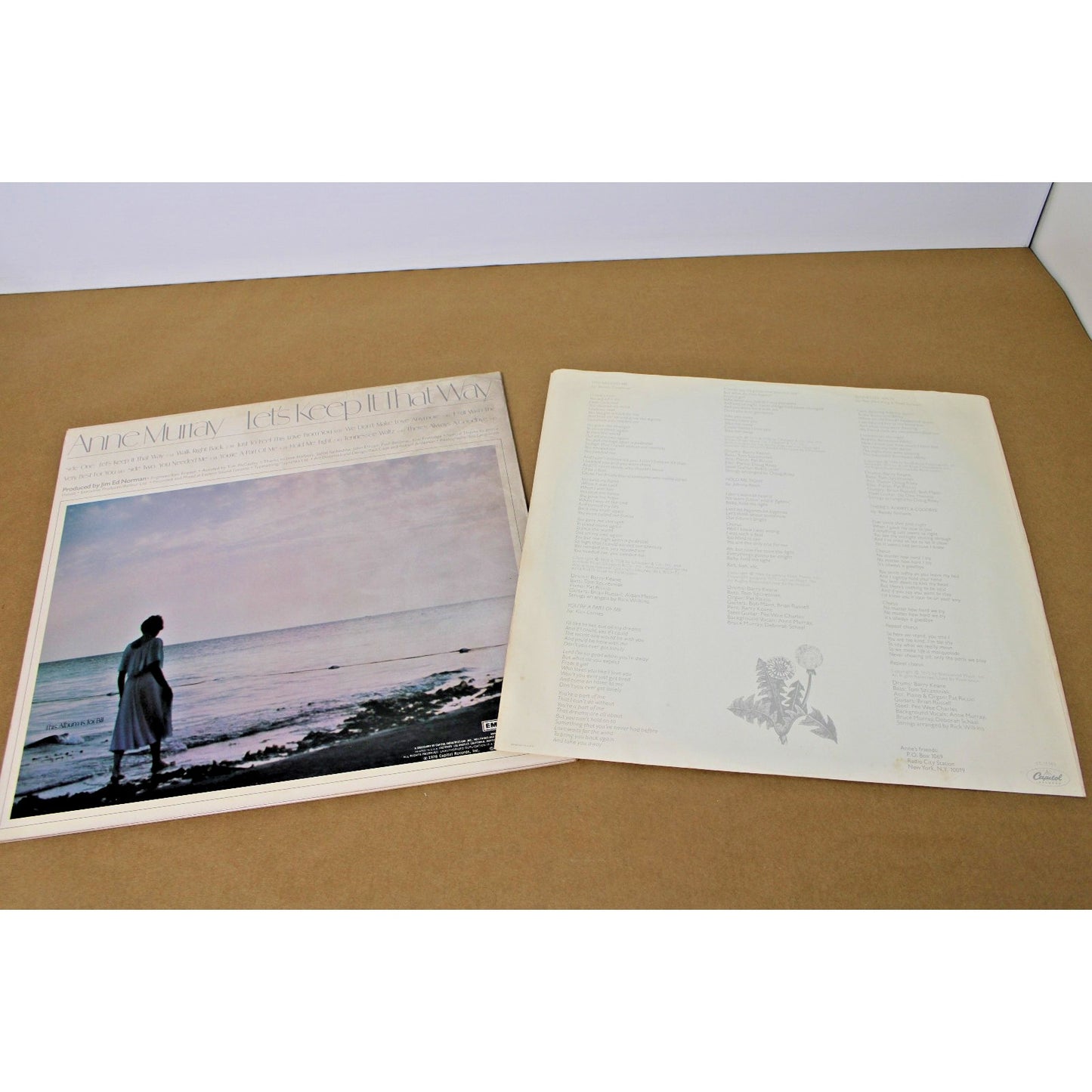 1978 Anne Murray: Let's Keep It That Way LP Country Rock Vinyl Record
