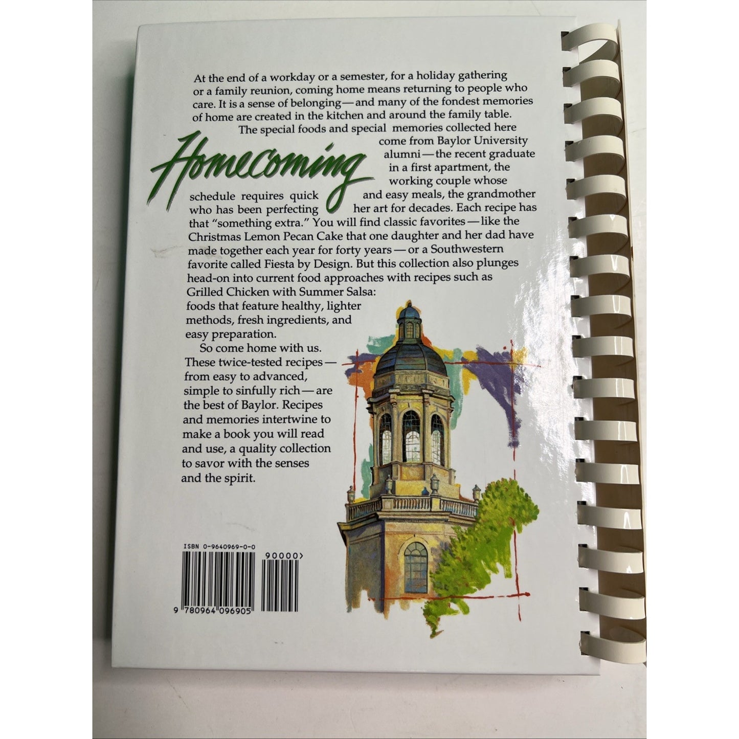 Baylor University Alumni Association Homecoming Cookbook Waco TX 1996