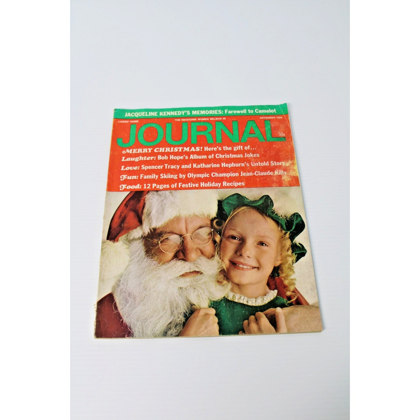 1968 Dec. Ladies' Home Journal Magazine- Jackie Kennedy, Katherine Hepburn, Ads