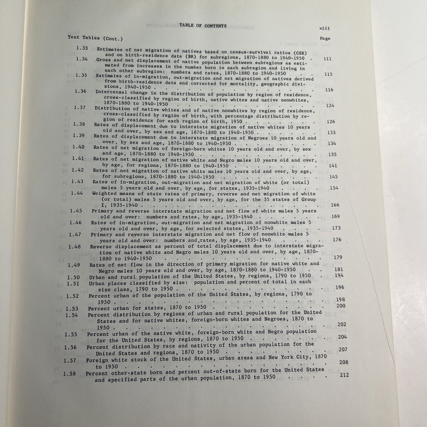1964 HC DJ Population Redistribution Economic Growth US 1870-1950 Eldridge Thoma