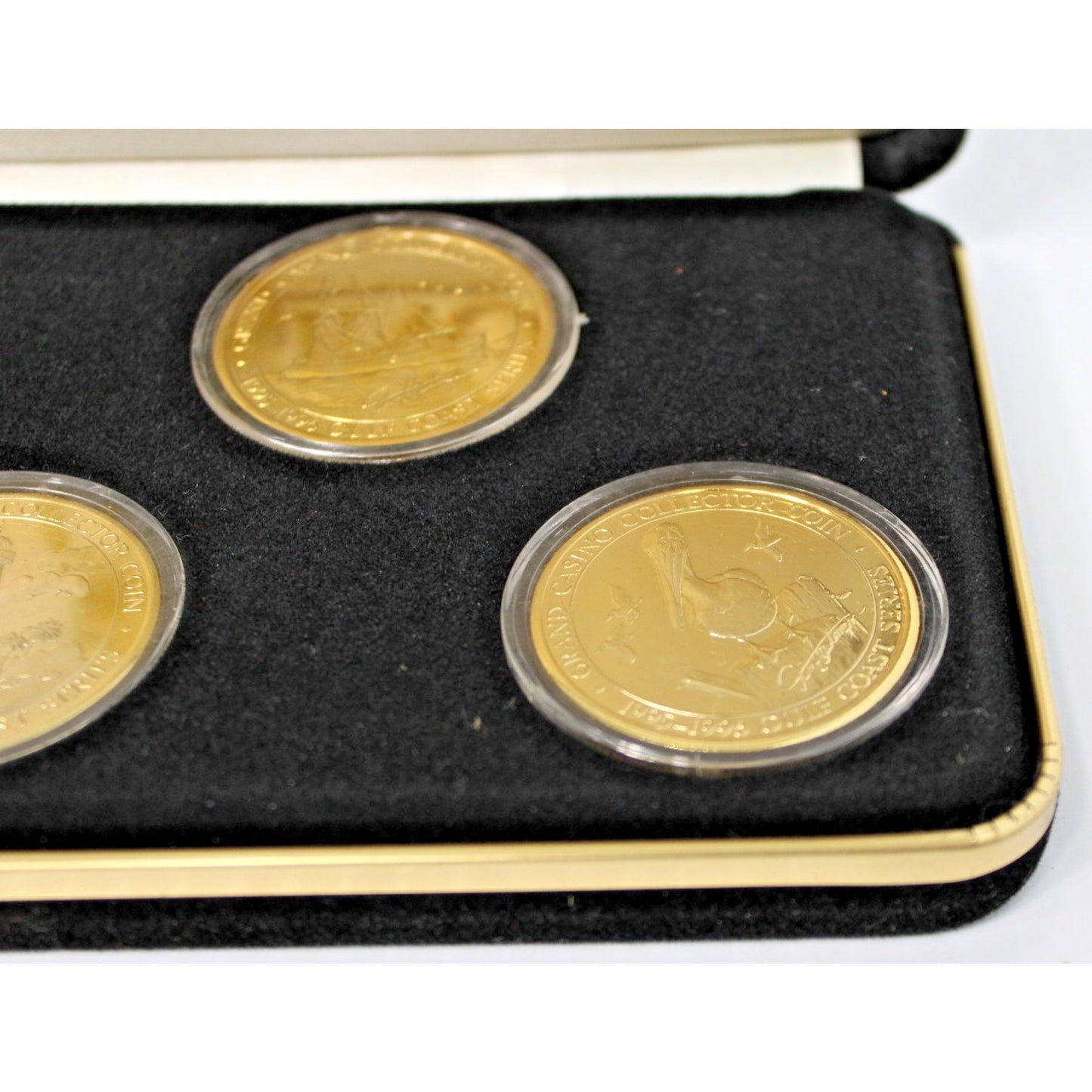 Vintage 95-96 Grand Casino Gulf Coast Series Collector Coin Set Limited Edition