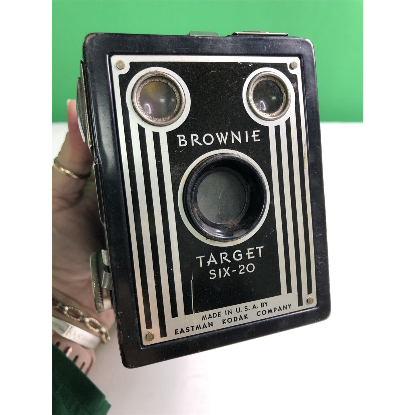 Eastman Kodak Company Brownie Target Six-20 Box Camera Working Shutter Art Deco
