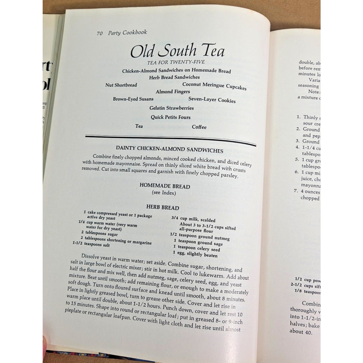 Vintage 1976 Southern Living Party Cookbook - Celia Marks Retro Entertaining