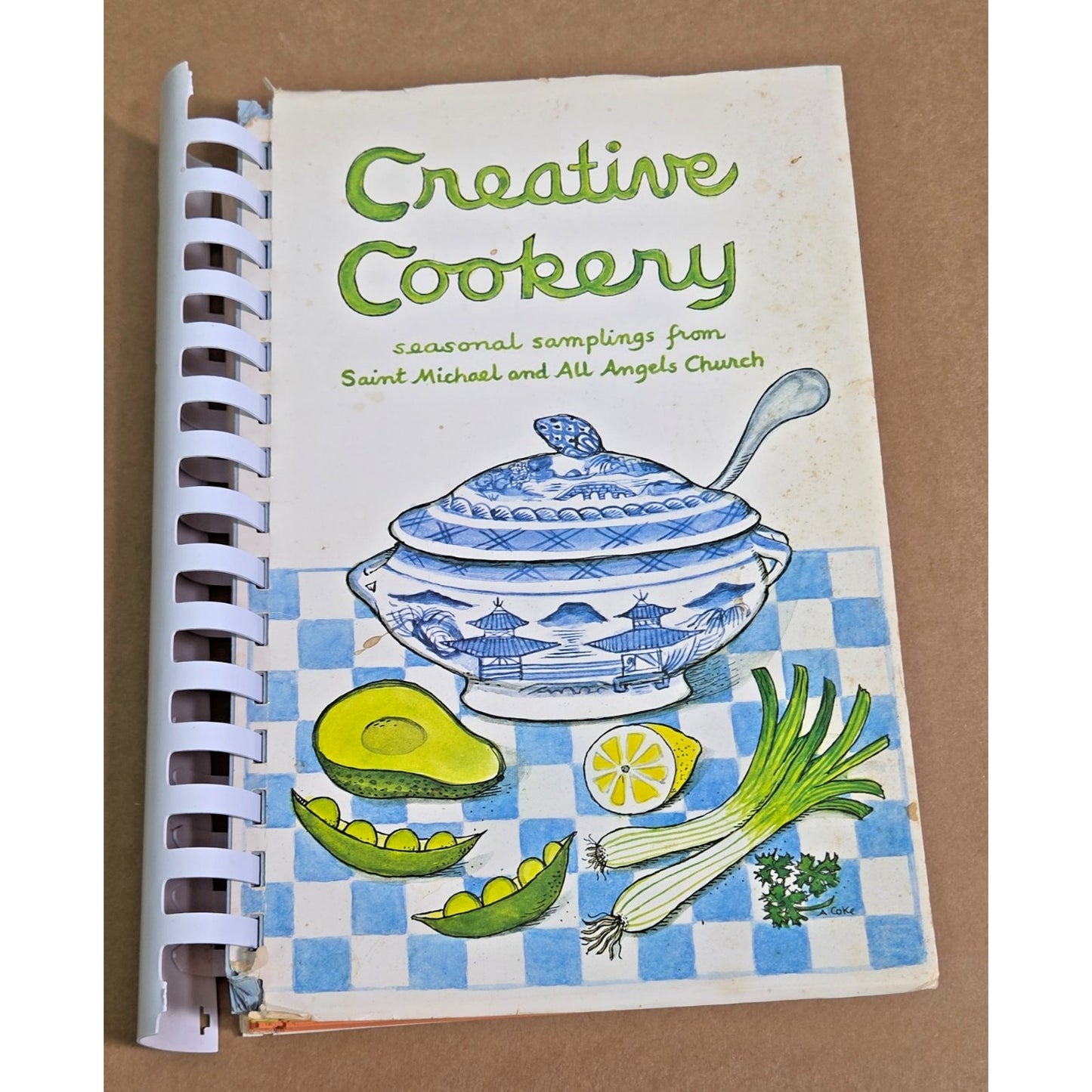 Vintage 1976 Creative Cookery Dallas St. Michael and All Angels Cookbook