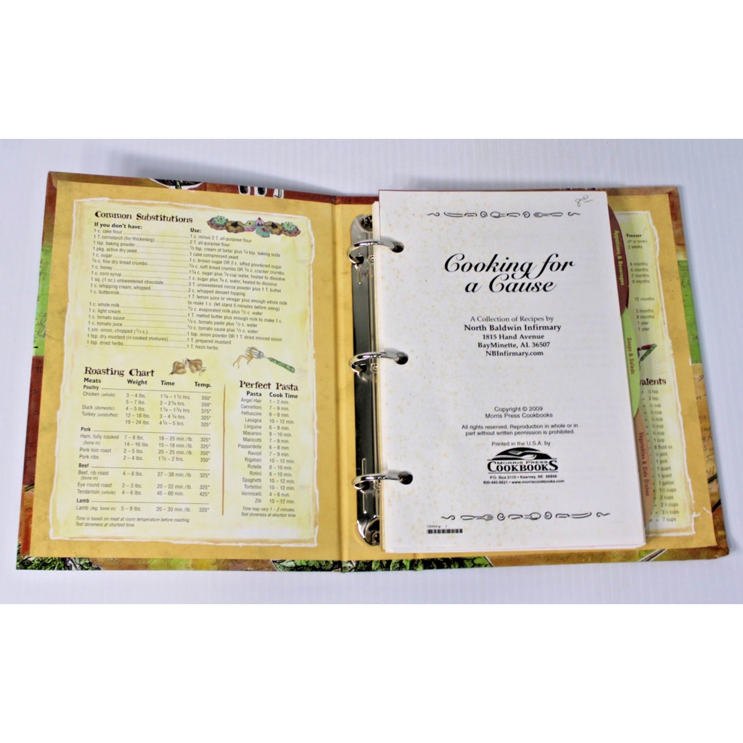 2009 Cooking For A Cause- North Baldwin Infirmary Bay Minette Alabama AL Recipes
