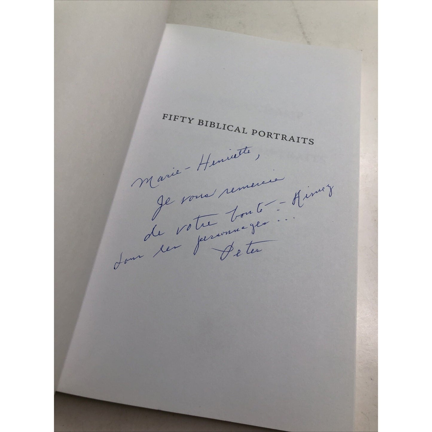 Fifty Biblical Portraits Beachamp Rogers Grassignoux PB SIGNED TRANSLATOR 2011