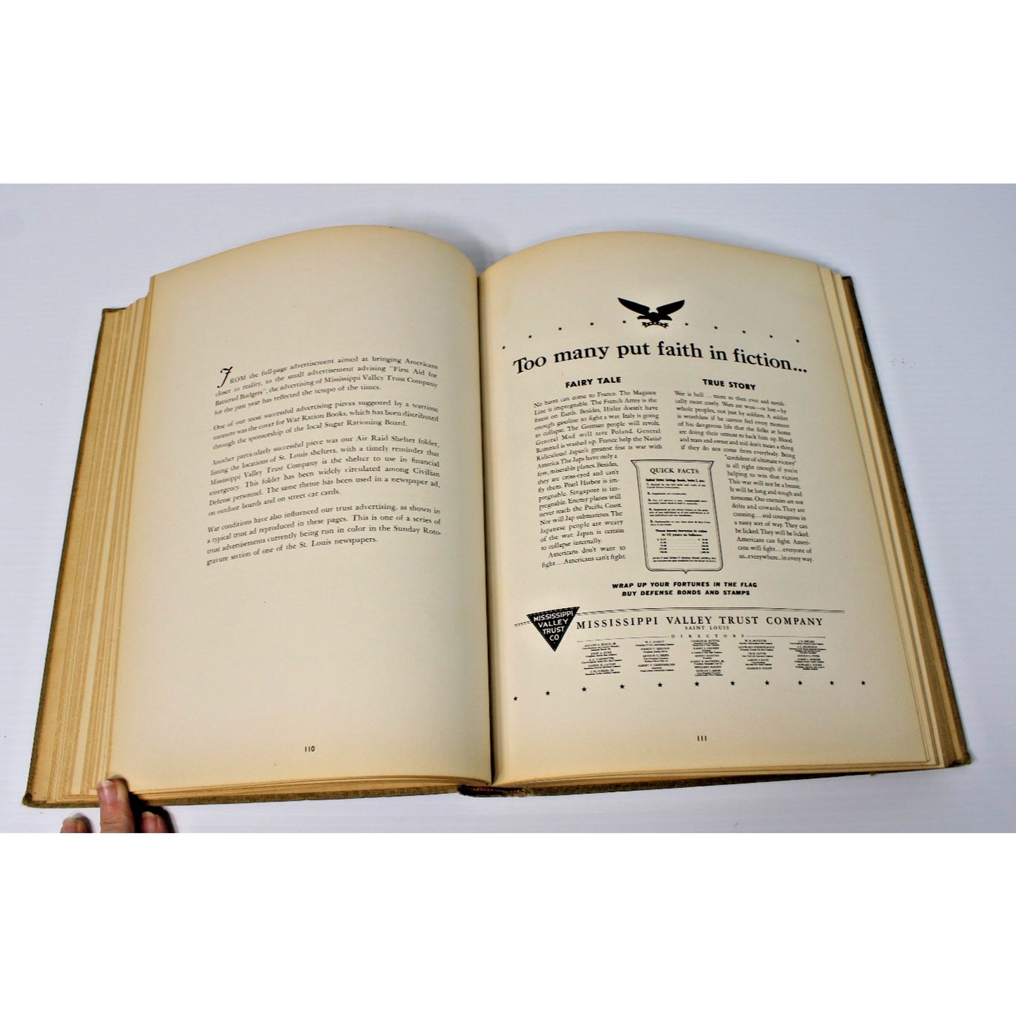 RARE "Exhibit of Financial Advertising," 1942 Vintage Ad Agency Visual Reference