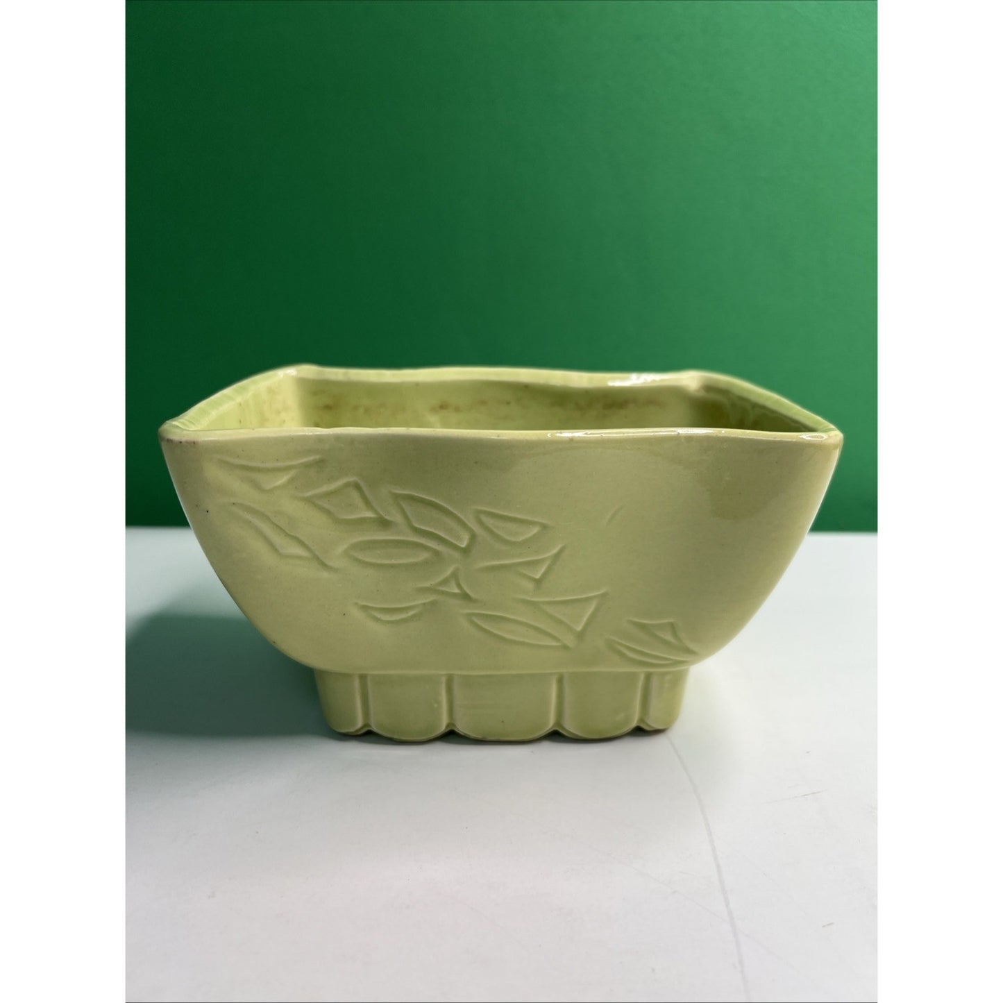 1960's Vintage Cookson Planter Pale Green #4806: 6" x 4" x 3.5" Great Condition