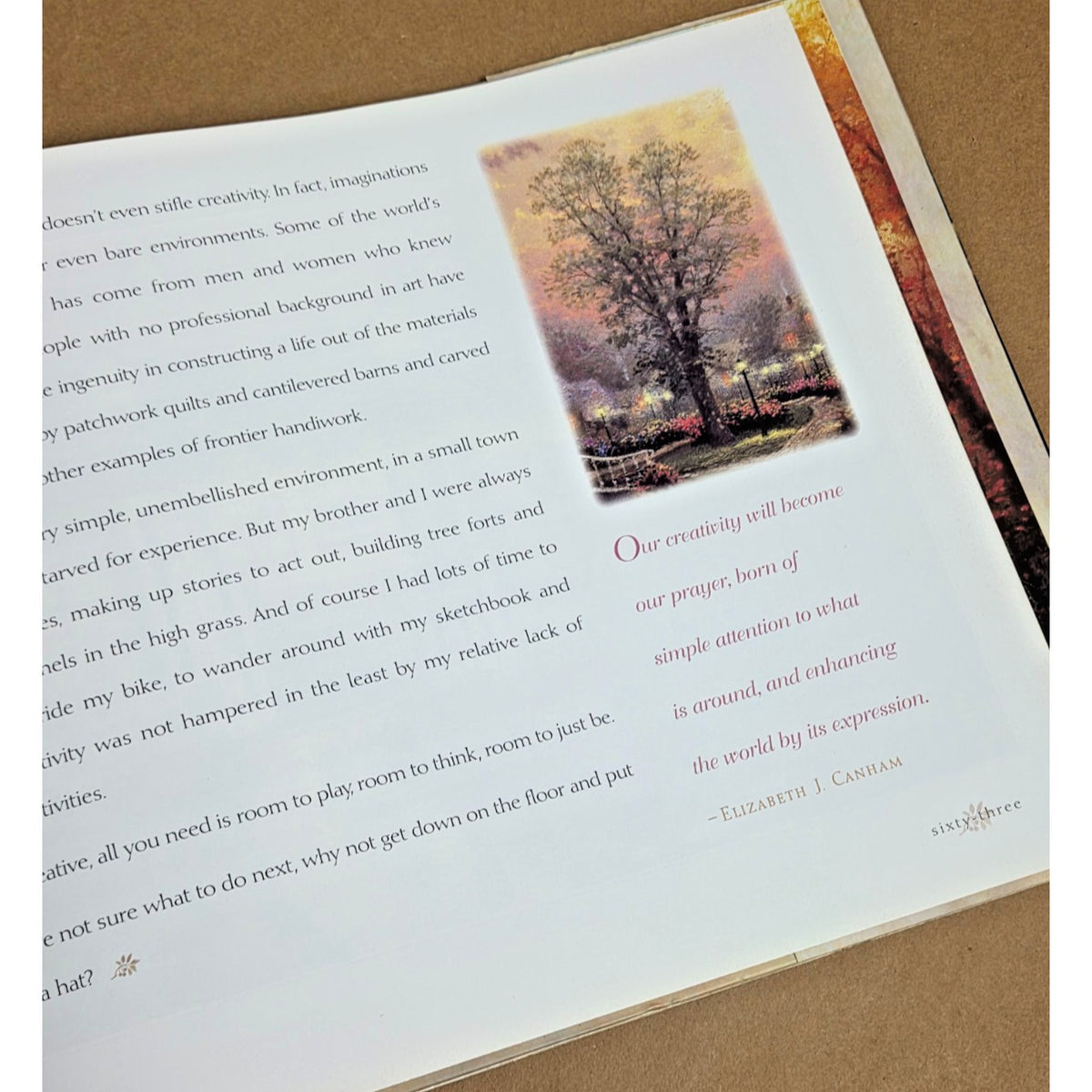 Simpler Times by Thomas Kinkade 1996 Hardcover Art Book - Very Good Condition