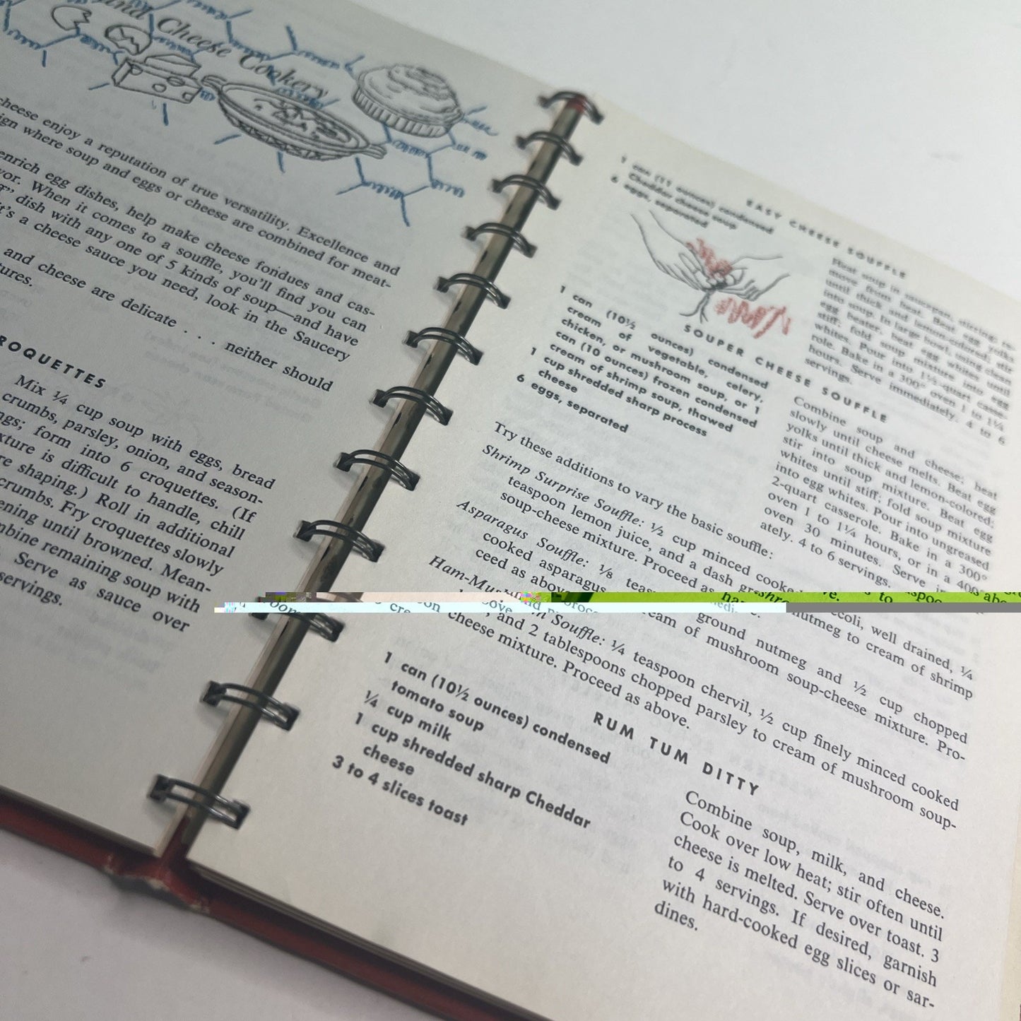 Vintage 1970 Cooking With Soup A Campbell Cookbook Spiral Bound Hardcover