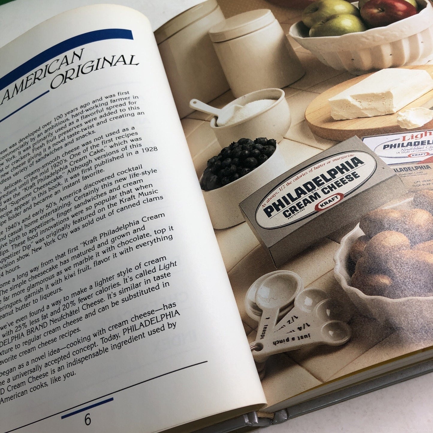 Kraft Philadelphia Brand Cream Cheese Cookbook Recipe Meals Desserts 1988 HC DJ