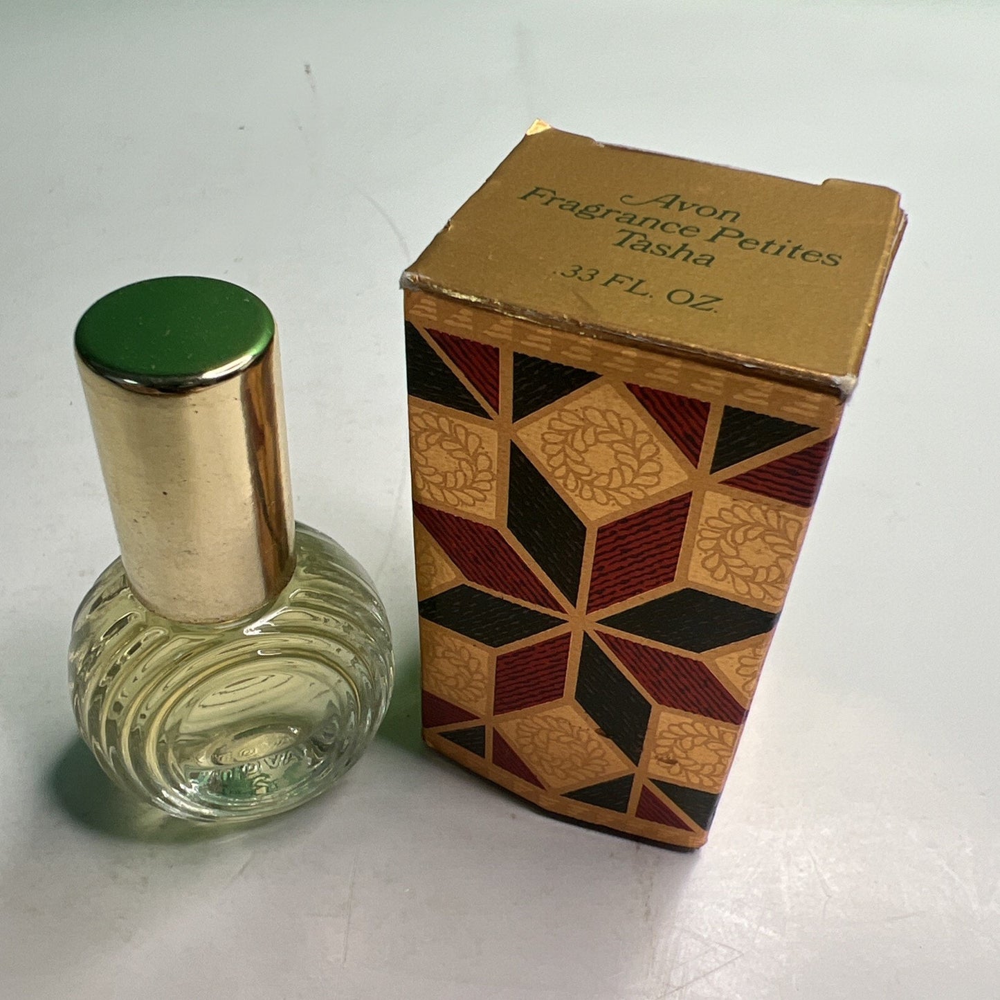 Avon Fragrance Petites Tasha .33 FL OZ Fluid Mini Perfume Bottle with Box