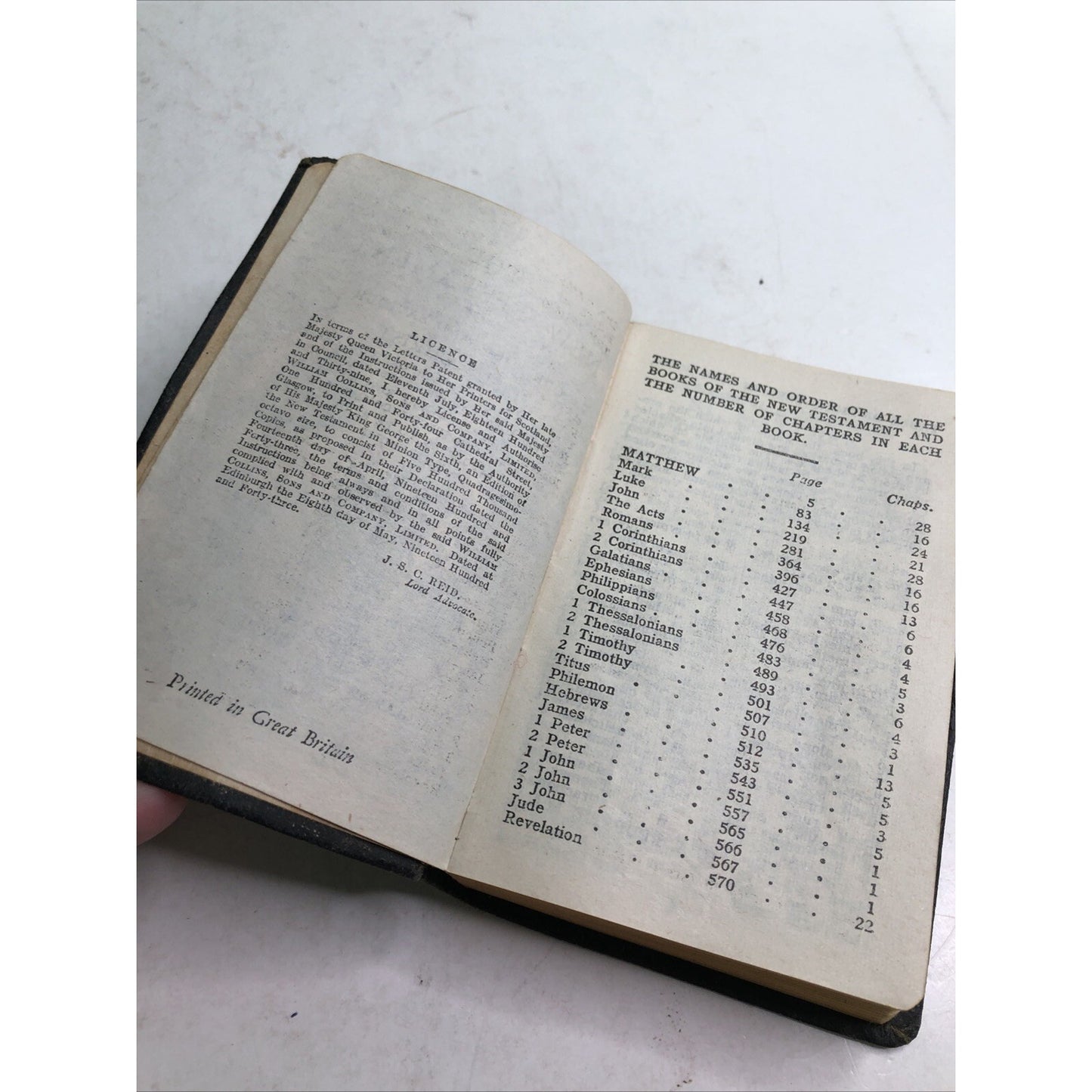 Bible Pocket New Testament Holy Scriptures SC 1943 Illustrated