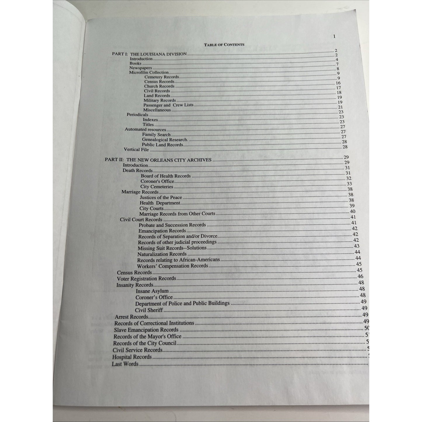 Genealogical Materials In The New Orleans Public Library By Colin B. Hamer 1998