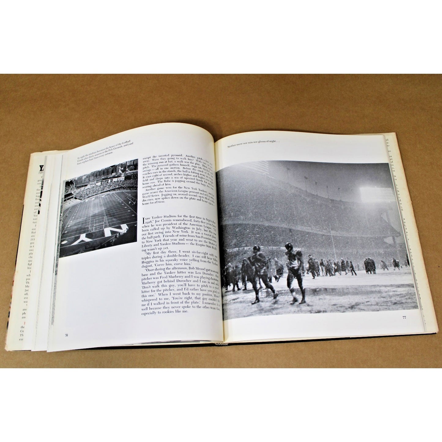 Yankee Stadium: Fifty Years of Drama, Jospeh Durso, 1972 2nd Printing, VG+