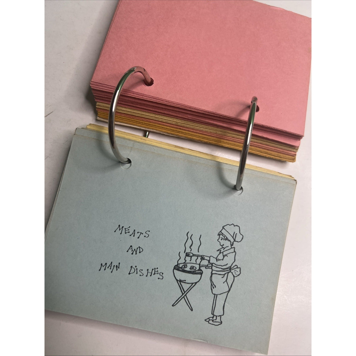 Unique Vintage Cookbook Make A Meal With Gardere & Wynne Ring Bound Illustrated