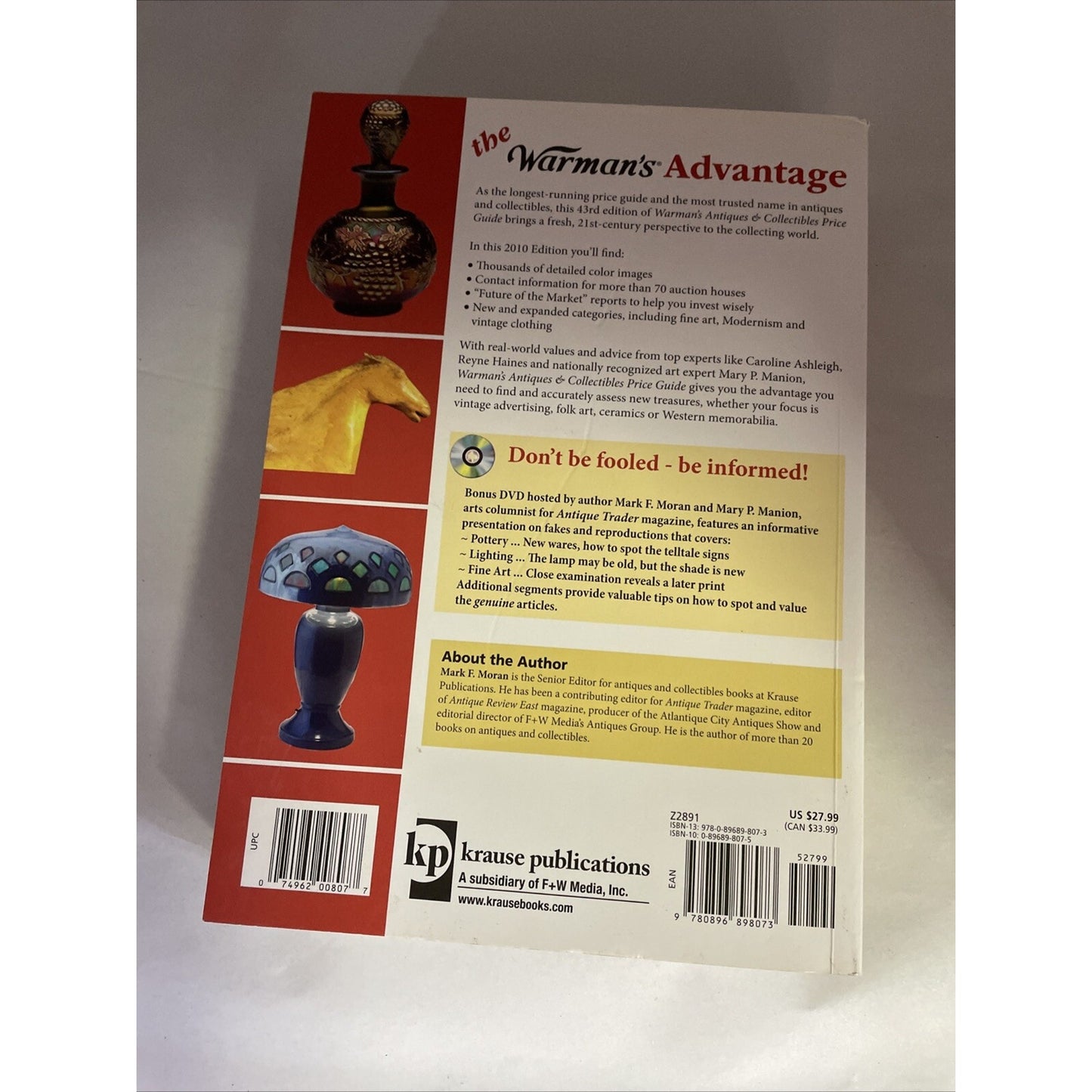 Warman's Antiques & Collectibles Price Guide [With DVD] by Mark F. Moran 2010
