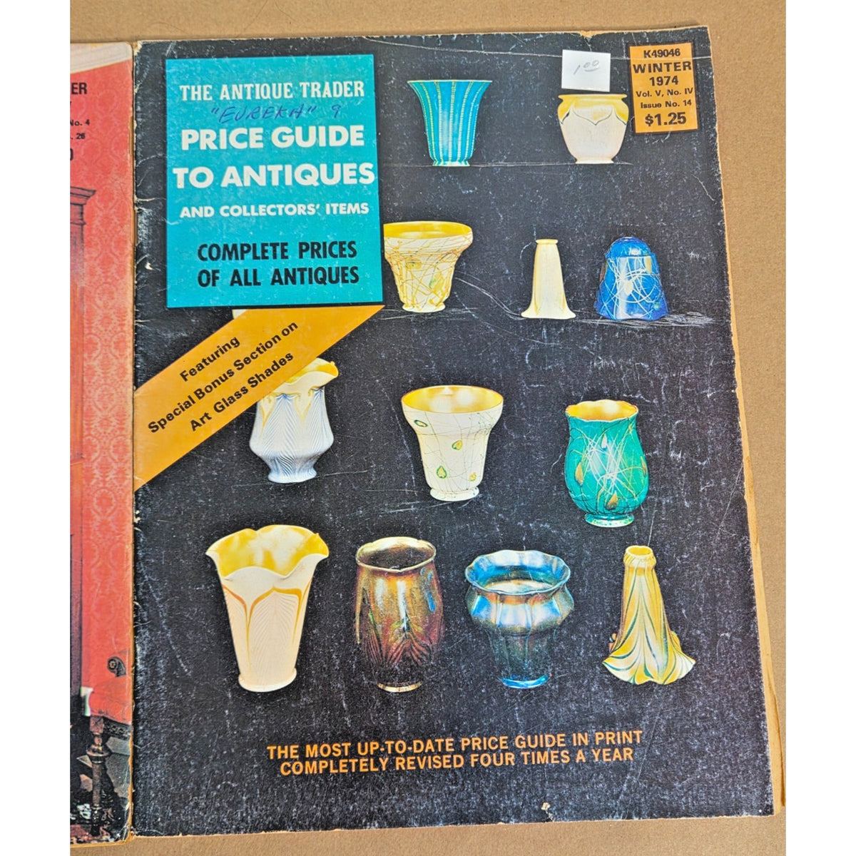 5 Vintage The Antique Trader Price Guide to Antiques Magazine Lot 1973-1980