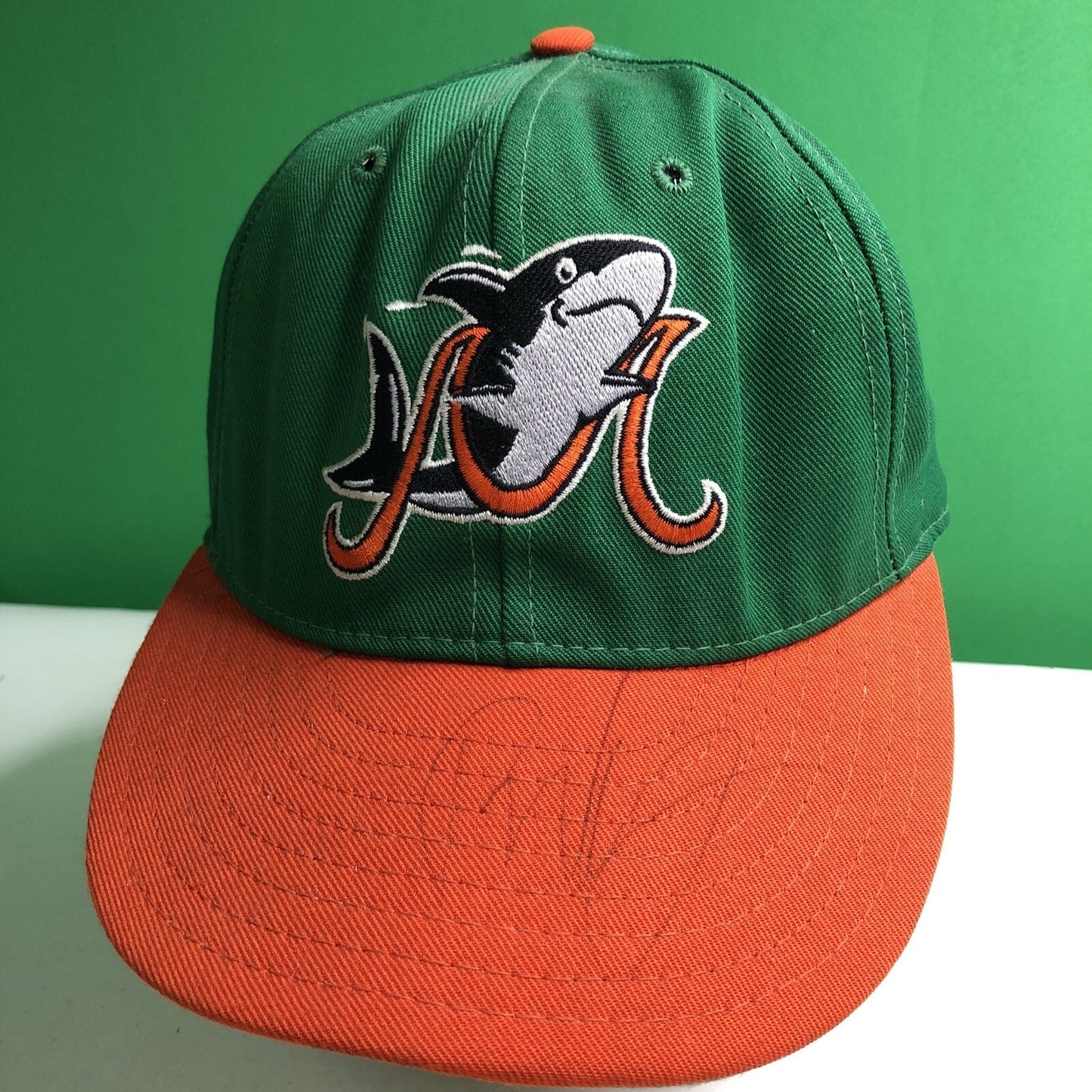 Autographed By Player MOBILE BAY SHARKS Snap Back Ball Cap