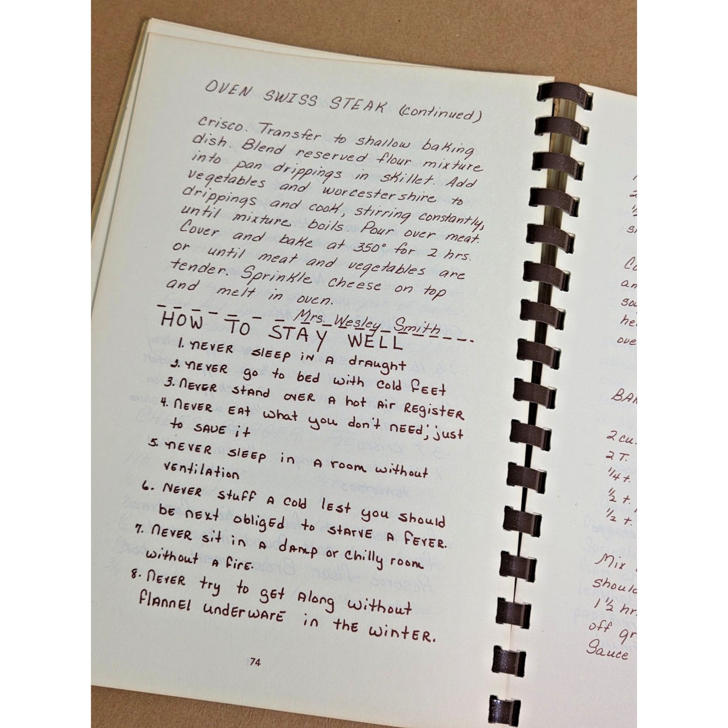 Vintage 1977 Plains Pot-Pourri Cookbook - Jimmy Carter Family Recipes Comb Bound