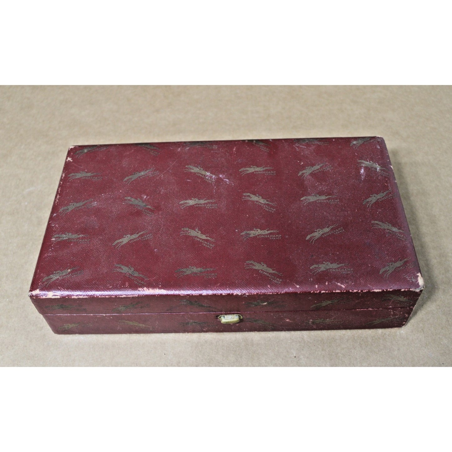 4 Vintage Longchamp Leather-Clad Pipes in Keepsake Box, All Marked